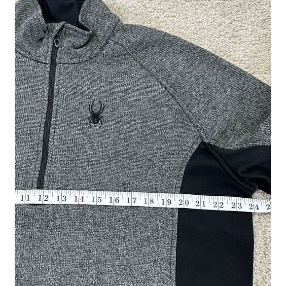 SPYDER Men's Outbound 1/2 Zip Midweight Core Pullover Sweater Men’s XL Gray - Picture 8 of 8